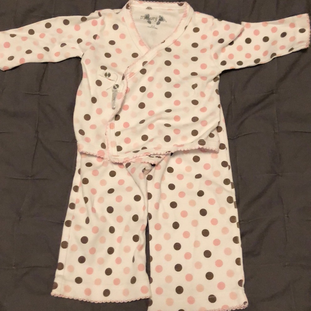 Polka dot pants/top set